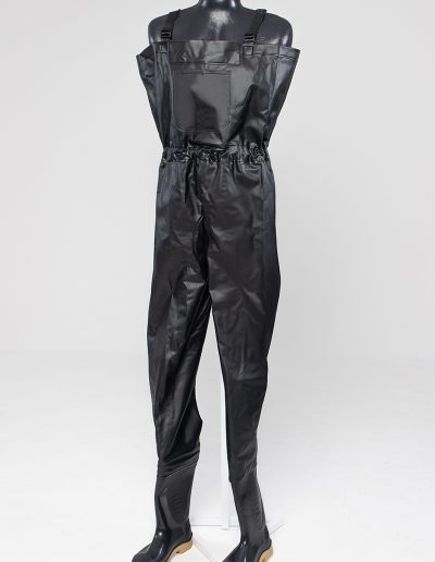 Mannequin wearing a waterproof fisherman's overall