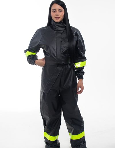 One-piece motorcycle rain suit for women