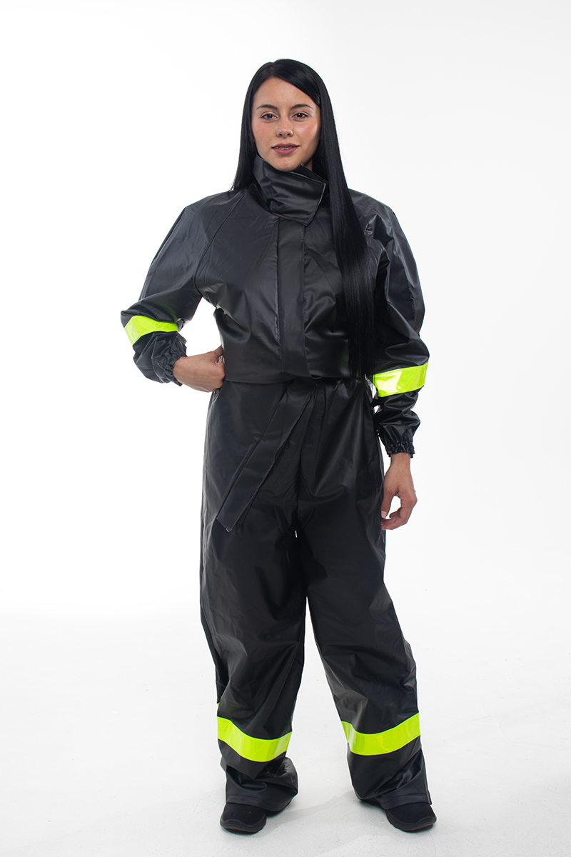 One-piece motorcycle rain suit for women