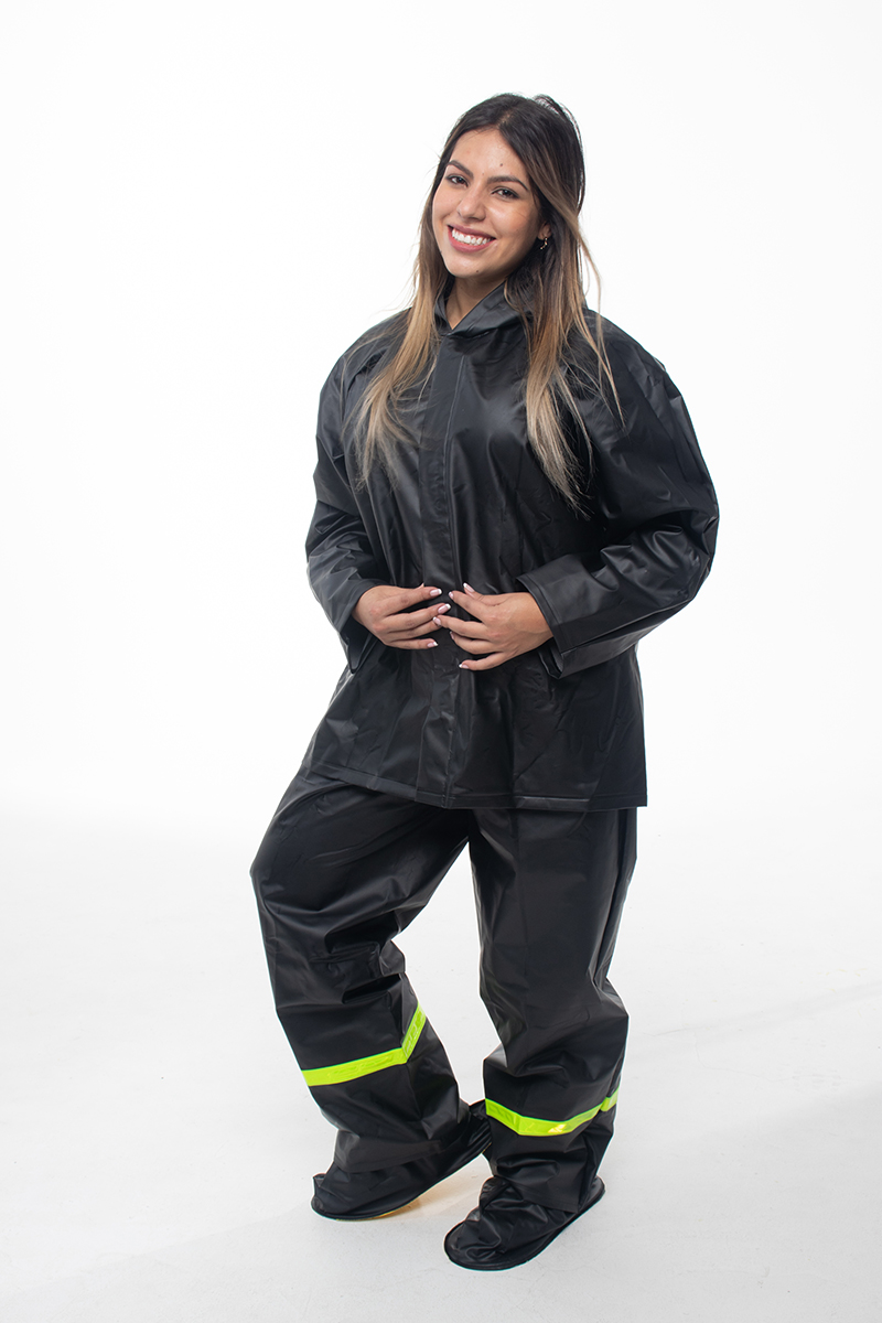 4-piece motorcycle rain suit for women