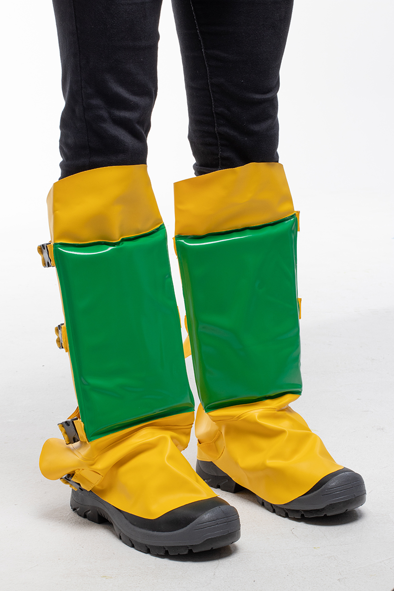 Detail of waterproof gaiters